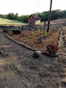 triangular garden
